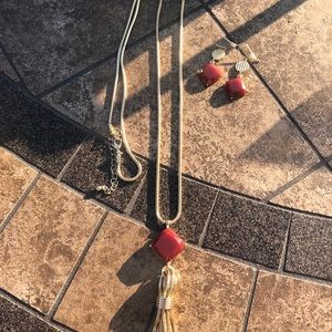 Necklace and Earrings